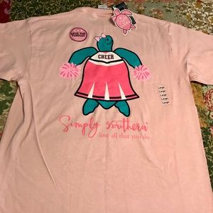 Simply Southern Save the Turtles Cheerleader Tee
